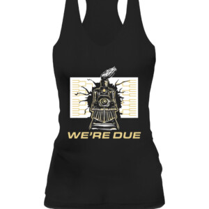 WE'RE DUE SHIRT Purdue Boilermakers CAWT black front.jpg