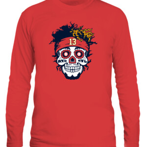 SUGAR SKULL SHIRT Ronald Acuña Jr, Atlanta Braves CALS red front.jpg