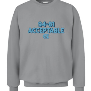 94 81 ACCEPTABLE SHIRT North Carolina Tar Heels CACS sport grey front.jpg