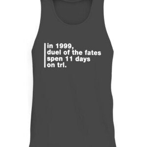 In 1999, Duel Of The Fates Spen 11 Days On Trl Shirt CATT charcoal black triblend front.jpg