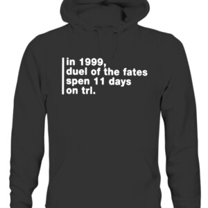 In 1999, Duel Of The Fates Spen 11 Days On Trl Shirt CAUH black front.jpg