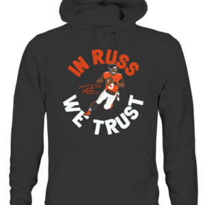 IN RUSS WE TRUST SHIRT RUSSELL WILSON, Denver Broncos CAUH black front.jpg
