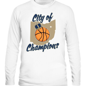 AKRON CITY OF CHAMPIONS SHIRT Akron Zips men's basketball, Akron Zips CALS white front.jpg
