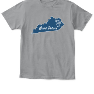 STATE OF SAINT PETER'S SHIRT #StrutUp, Saint Peter's Peacocks APKT sport grey front.jpg