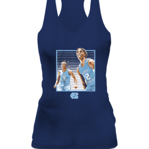 ARMANDO BACOT AND CALEB LOVE FRAME IT SHIRT Carolina Tar Heels CAWT navy front.jpg