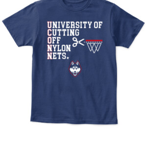 UNIVERSITY OF CUTTING OFF NYLON NETS SHIRT UConn, Connecticut Huskies
