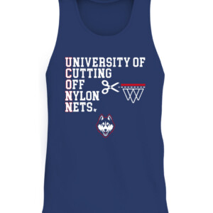 UNIVERSITY OF CUTTING OFF NYLON NETS SHIRT UConn, Connecticut Huskies