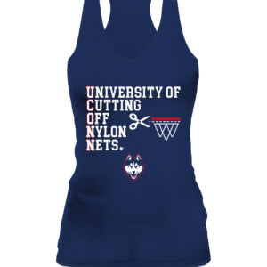 UNIVERSITY OF CUTTING OFF NYLON NETS SHIRT UConn, Connecticut Huskies