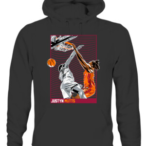 THE POSTER SHIRT JUSTYN MUTTS, Virginia Tech Hokies CAUH black front.jpg