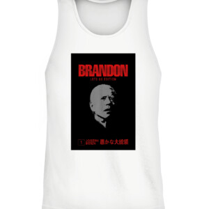BRANDON LETS GO EDITION JOSEPH BIDEN STUPID PRESIDENT SHIRT CATT white front.jpg