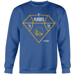 2022 Playoffs Diamond Tip Off Shirt 2022 NBA Playoffs, Golden State Warriors Crewneck