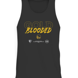 Gold Blooded Shirt 2022 NBA Playoffs, Golden State Warriors CATT black front.jpg