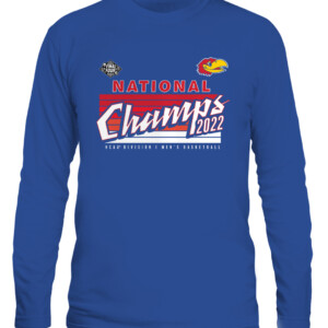 National Champs 2022 Kansas Jayhawks Shirt Kansas Jayhawks 2022 NCAA Men's Basketball National Champions CALS royal front.jpg