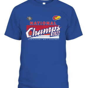 National Champs 2022 Kansas Jayhawks Shirt Kansas Jayhawks 2022 NCAA Men's Basketball National Champions CAPT royal front.jpg
