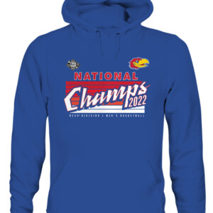 National Champs 2022 Kansas Jayhawks Shirt Kansas Jayhawks 2022 NCAA Men's Basketball National Champions CAUH royal front.jpg