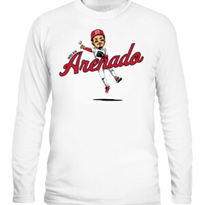 NOLAN ARENADO CARICATURE SHIRT St. Louis Cardinals CALS white front.jpg