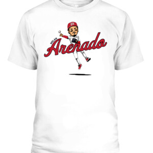 NOLAN ARENADO CARICATURE SHIRT St. Louis Cardinals CAPT white front.jpg