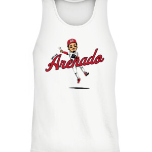 NOLAN ARENADO CARICATURE SHIRT St. Louis Cardinals CATT white front.jpg