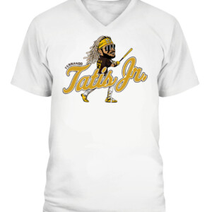 FERNANDO TATIS JR CARICATURE SHIRT San Diego Padres CAVN white front.jpg