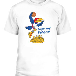 LOAD THE WAGON SHIRT Kansas Jayhawks 2022 NCAA Men's Basketball National Champions CAPT white front.jpg