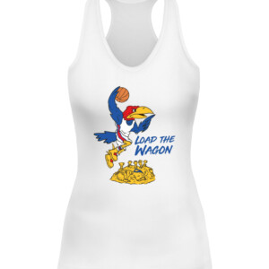 LOAD THE WAGON SHIRT Kansas Jayhawks 2022 NCAA Men's Basketball National Champions CAWT white front.jpg