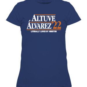 ALTUVE ALVAREZ '22 SHIRT Jose Altuve, Yordan Álvarez, Houston Astros CAWTS navy front.jpg