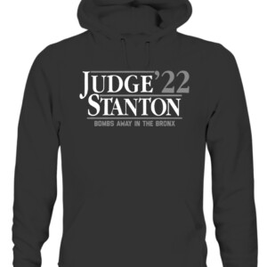 JUDGE STANTON '22 SHIRT Aaron Judge, Giancarlo Stanton, New York Yankees CAUH black front.jpg
