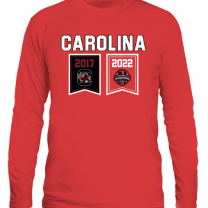 CHAMPIONSHIP BANNERS 2017 2022 SHIRT 2022 NCAA Women's Basketball National Champions, South Carolina Gamecocks