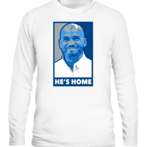 HE'S HOME SH SHIRT Shaheen Holloway, Seton Hall Pirates CALS white front.jpg