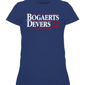 BOGAERTS DEVERS '22 SHIRT Xander Bogaerts, Rafael Devers, Boston Red Sox CAWTS navy front.jpg