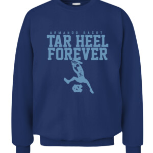 ARMANDO BACOT TAR HEEL FOREVER SHIRT UNC BASKETBALL, North Carolina Tar Heels CACS navy front.jpg