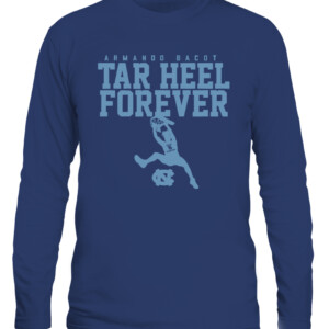 ARMANDO BACOT TAR HEEL FOREVER SHIRT UNC BASKETBALL, North Carolina Tar Heels CALS navy front.jpg