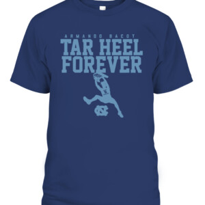 ARMANDO BACOT TAR HEEL FOREVER SHIRT UNC BASKETBALL, North Carolina Tar Heels CAPT navy front.jpg
