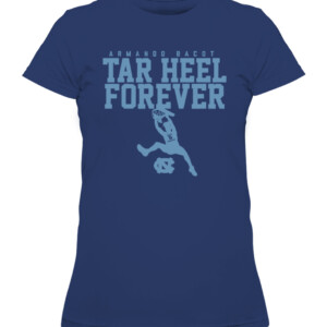 ARMANDO BACOT TAR HEEL FOREVER SHIRT UNC BASKETBALL, North Carolina Tar Heels CAWTS navy front.jpg