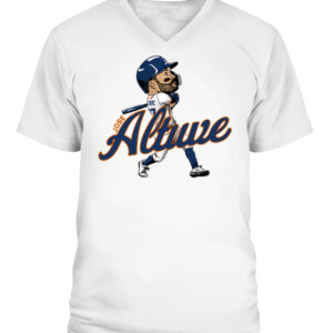 JOSE ALTUVE CARICATURE SHIRT Houston Astros CAVN white front.jpg