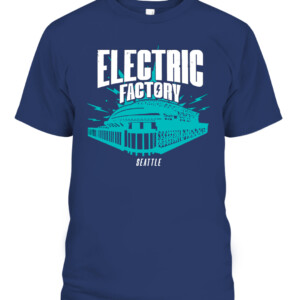 SEATTLE ELECTRIC FACTORY SHIRT T Mobile Park Stadium, Seattle Mariners CAPT navy front.jpg