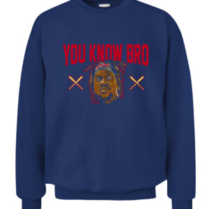 YOU KNOW BRO SHIRT Jose Ramirez, Cleveland Guardians CACS navy front.jpg