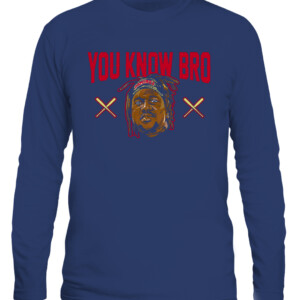 YOU KNOW BRO SHIRT Jose Ramirez, Cleveland Guardians CALS navy front.jpg