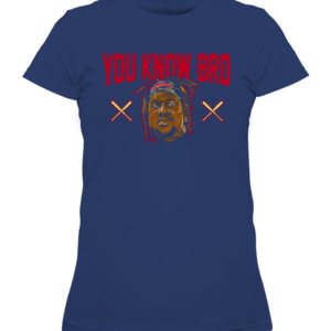 YOU KNOW BRO SHIRT Jose Ramirez, Cleveland Guardians CAWTS navy front.jpg