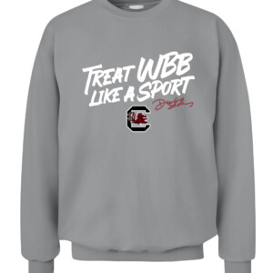 TREAT WBB LIKE A SPORT SHIRT DAWN STALEY, South Carolina Gamecocks CACS sport grey front.jpg