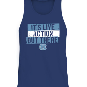 99278af5dIT'S LIVE ACTION OUT THERE! SHIRT North Carolina Tar Heelsab2b987a86017a7faf12326 CATT navy front.jpg