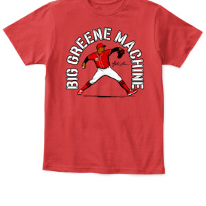 BIG GREENE MACHINE SHIRT Hunter Greene, Cincinnati Reds APKT red front.jpg