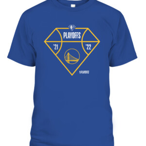2022 Playoffs Diamond Tip Off Shirt 2022 NBA Playoffs, Golden State Warriors CAPT royal front.jpg