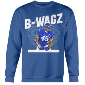 B WAGZ SHIRT Bobby Wagner, Los Angeles Rams Crewneck
