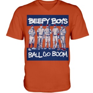 BEEFY BOYS BALL GO BOOM SHIRT Kyle Schwarber, Rhys Hoskins, Bryce Harper, Nick Castellanos, J.T. Realmuto, Philadelphia Phillies 2