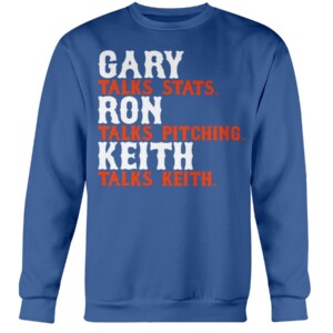 GARY RON AND KEITH SHIRT Gary Carter, Ron Darling, Keith Hernandez, New York Mets Crewneck