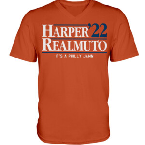 HARPER REALMUTO '22 SHIRT Bryce Harper, J.T. Realmuto, Philadelphia Phillies 2