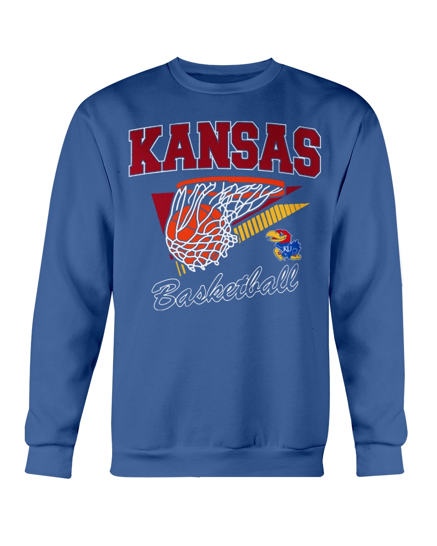 KANSAS BASKETBALL SHIRT Retro Kansas Basketball, Kansas Jayhawks Crewneck KANSAS BASKETBALL SHIRT Retro Kansas Basketball, Kansas Jayhawks Crewneck
