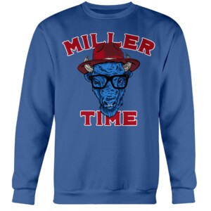 Miller Time Shirt Von Miller, Buffalo Bills Crewneck