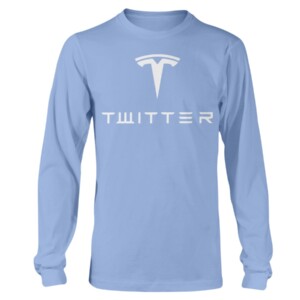 NEW TWITTER LOGO TESLA SHIRT Elon Musk, Twitter Longsleeve